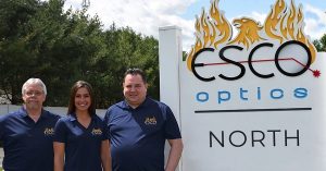 Ron Schulmerich, Joelle Brunetto and Michael Vergo (Photo courtesy of Esco Optics)