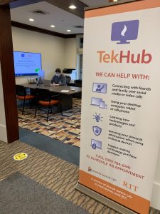 Jewish Senior Life has teamed up with Rochester Institute of Technology for a project dubbed TekHub, which offers technical support for residents as well as cybersecurity training. (Photo provided)