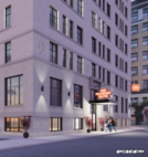 A rendering from 2023 showing what the old Hotel Richford building will look like following renovation. (File rendering provided by FORTIFIED)