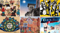 A collage of previous Corn Hill Arts Festival posters. (Photo provided by Corn Hill Arts Festival)