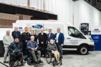 The Rochester Area Ford Dealers donated a Transit van to Endless Highways, Inc. (Photo provided by Mower)