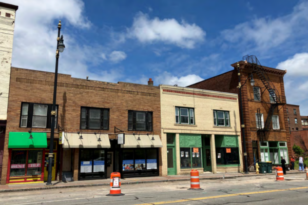 The 500 block of West Main St. beckons potential incoming businesses. (Photo by Brian Dold/provided by OneROC)