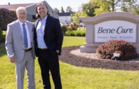 Bill Bach, who founded Webster-based Bene-Care in 1973, has stepped down as president and CEO of the firm, and his son, Jeff Bach, has been named his successor. Bill Bach will continue to serve as chairman of the board. (Photo provided by Bene-Care)