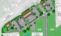 The proposed development plans for three parcels along Chili Avenue in the town of Chili. (Development plan as submitted to the town of Chili Planning Board)