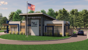 A preliminary rendering of the new Webster home for Finger Lakes Federal Credit Union. (Rendering provided by FLFCU)