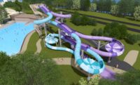 Seabreeze Amusement Park has plans to build a family waterslide racing facility for 2026. (Rendering provided by Seabreeze)
