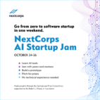NextCorps launches AI Startup Jam to turn ideas into working prototypes 