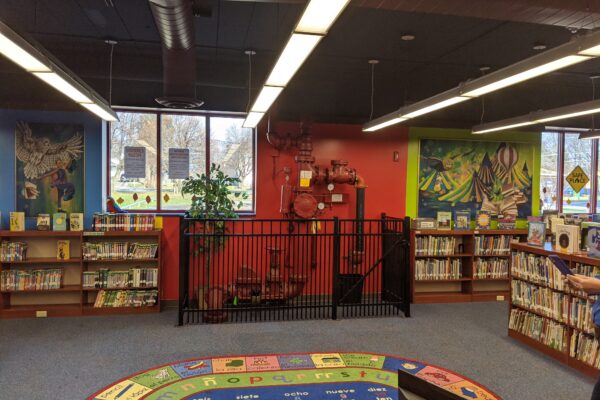 The children's area at Lincoln before being renovated. (Photo provided by Edge Architecture)