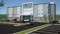Upgrades to a town-owned pump station near Eastview Mall will be necessary before developers can build an Element by Westin hotel. (Rendering from documents provided to the Victor Planning Board)