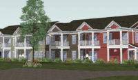 The proposed Hartwell Heights development would include construction of a 10-unit apartment building, a six-unit apartment building, five cottage-style single-family homes and two single-family townhomes. (Rendering from the application submission to the town of Perinton Planning Board)