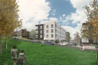 Rochester-based USC Builds is a development partner on SouthWorks in Ithaca, a $600 million mixed-used project that recently was awarded $38 million in ACHIEVE funding from New York State. (Rendering provided by USC Builds)