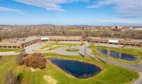 Aerial photo of Canal View Office Park in Brighton.