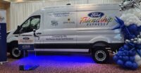 Rochester Area Ford Dealers presented new Transit vans to Bridges For Brain Injury and Homesteads for Hope, Inc. (Photo provided by Rochester Area Ford Dealers)