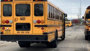 Monroe School Transportation is laying off 180 employees after the loss of a contract with the Rochester City School District. (Photo by Kevin Oklobzija)
