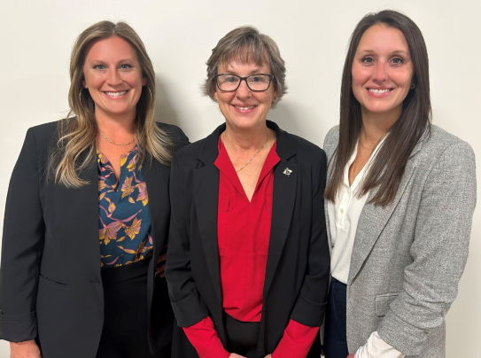 Home Leasing's management team of Sarah Struzzi-Noto, chief operating officer; Cathy Leenhouts Sperrick, chair of the board; and Megan Houppert, chief executive officer. (File photo provided by Home Leasing)