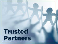 Trusted Partners graphic with paper cutout people
