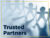 Trusted Partners graphic with paper cutout people