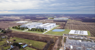 Stream Data Centers has proposed a three-building, 2.2 million-square-foot data center on some 90 acres in Genesee County. (Rendering provided by Stream)