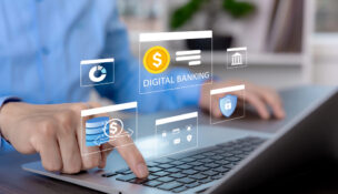 finance laptop illustration by Depositphotos