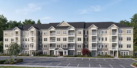 A rendering of one of the three proposed 52-unit apartment buildings along Victor Heights Parkway. (Rendering from public documents provided to the town of Victor Planning Board)